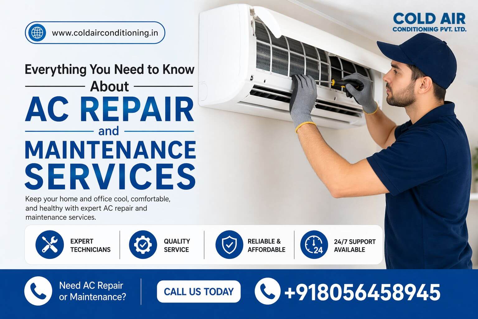 Ac Repair and maintenance services cold air conditioning