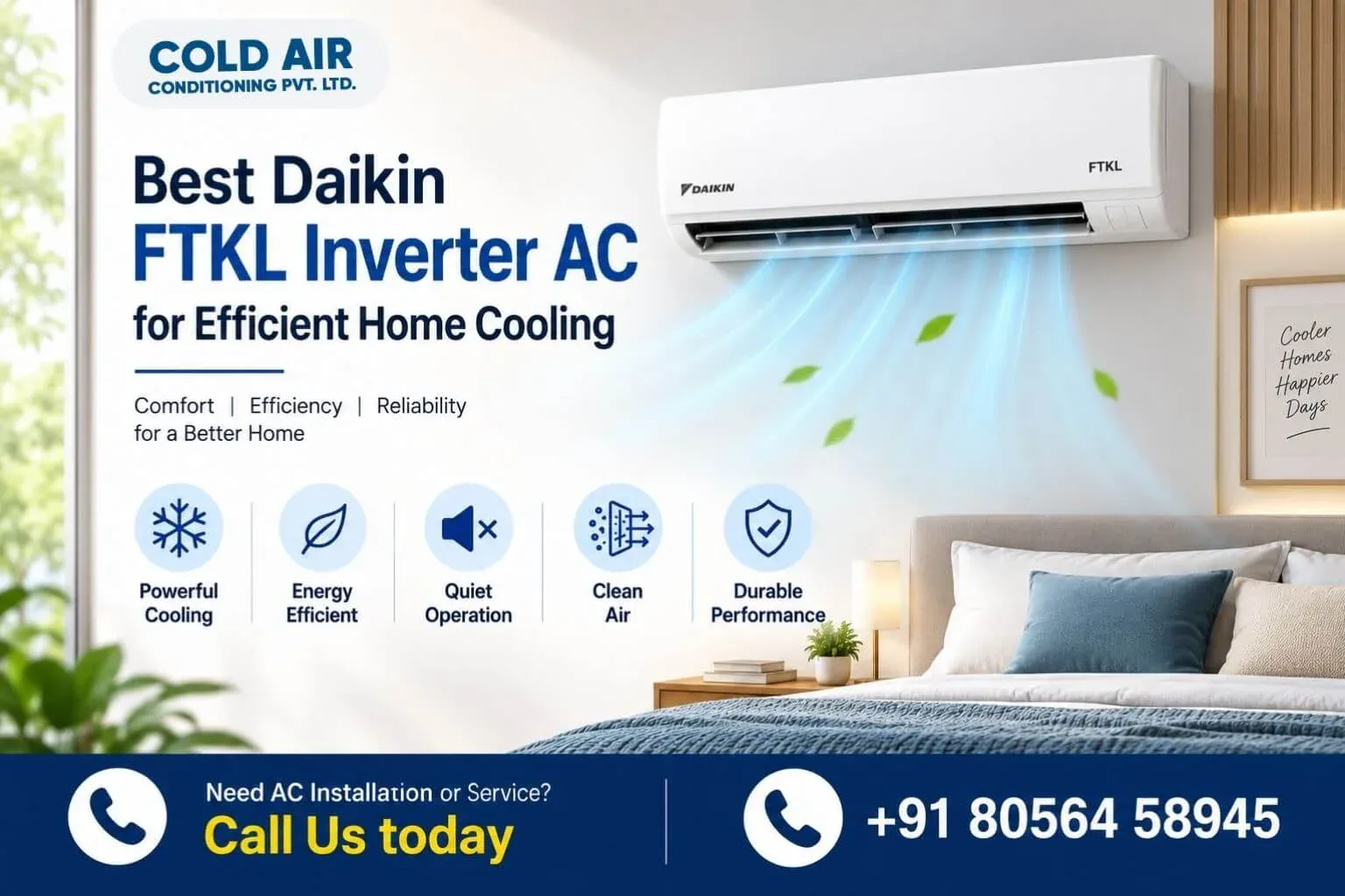 Best Daikin FTKL Inverter AC for Efficient Home Cooling