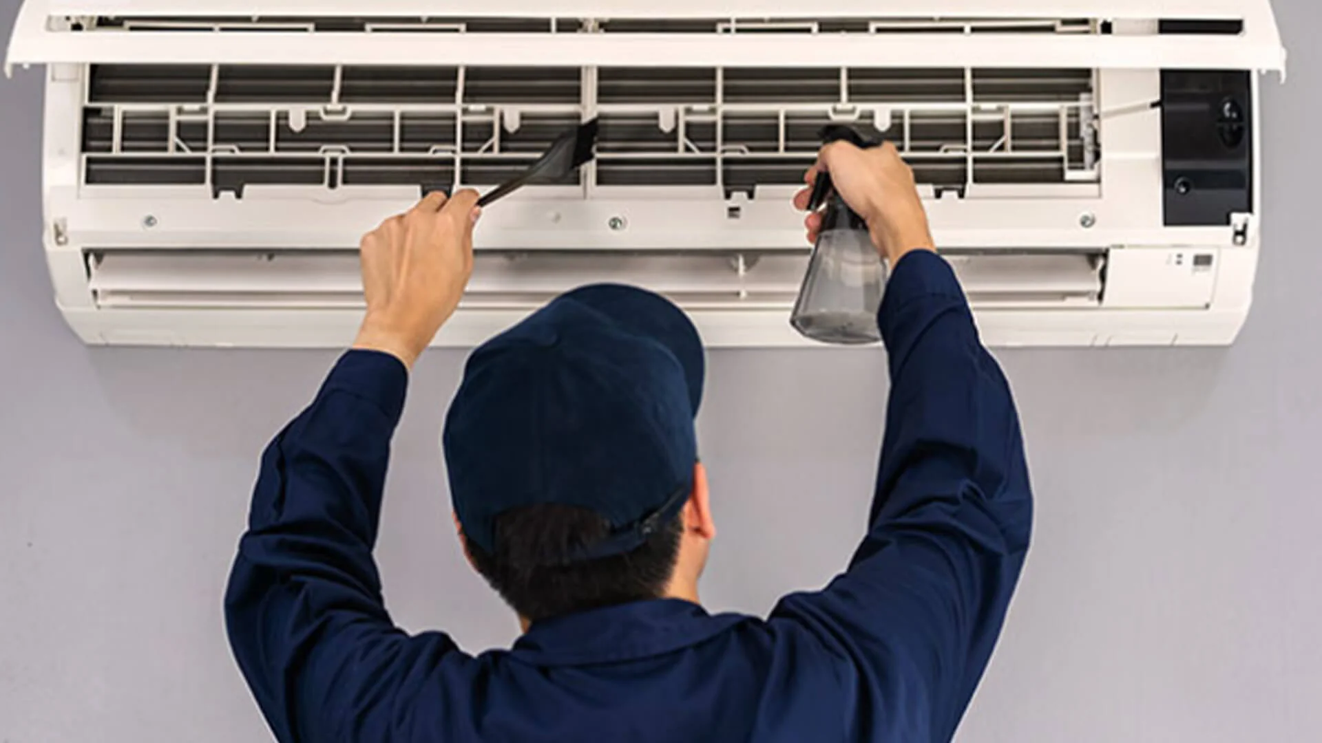 Air conditioning service promotional banner
