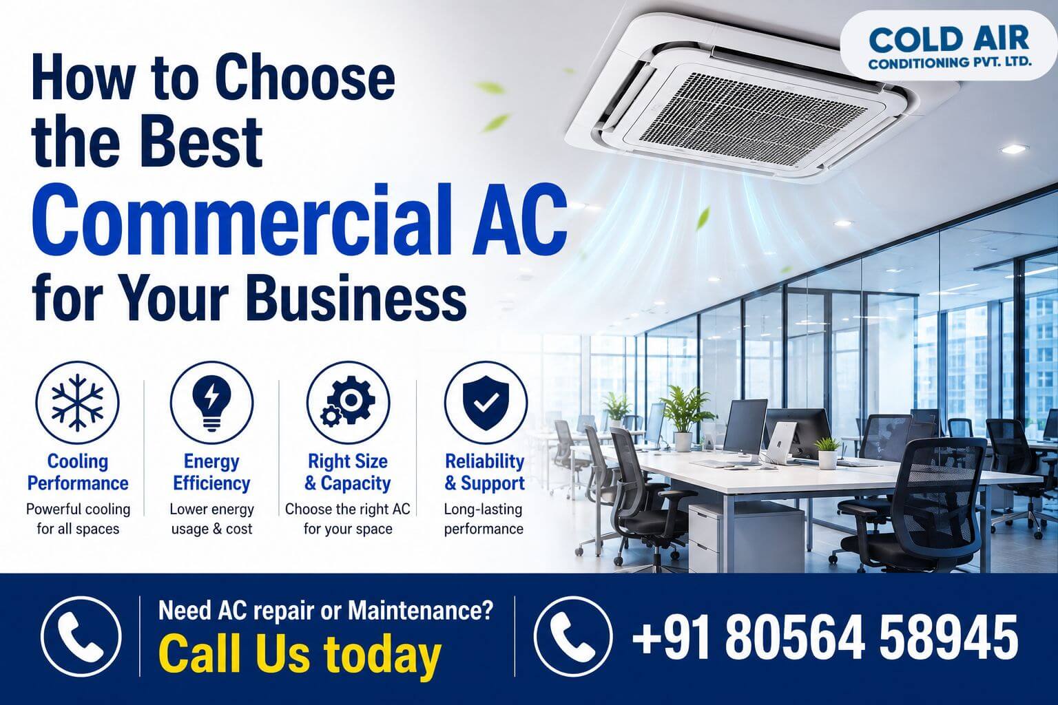 Choose the best Commercial AC for your Business.